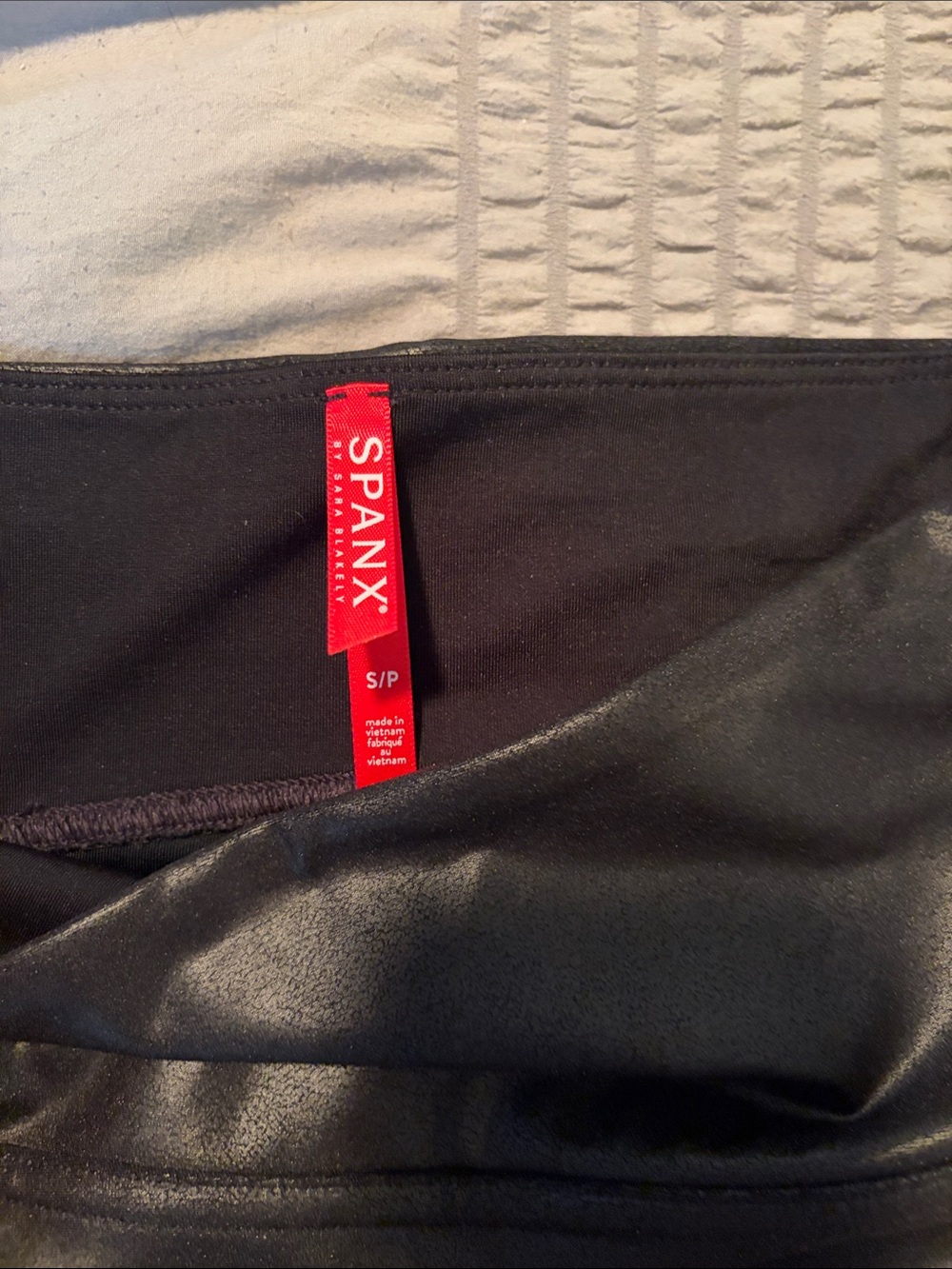 SPANX Women’s Black Shiny Leggings